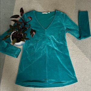 Soft Surroundings Turquoise Mini Dress